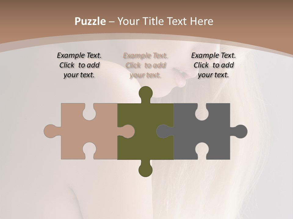 Hair Womanly Girl PowerPoint Template