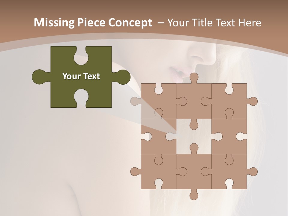 Hair Womanly Girl PowerPoint Template