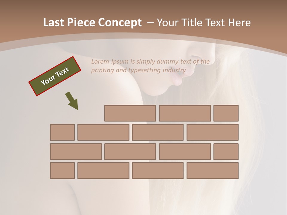 Hair Womanly Girl PowerPoint Template