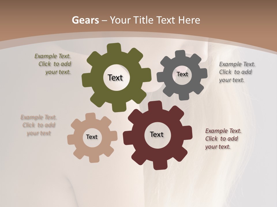 Hair Womanly Girl PowerPoint Template