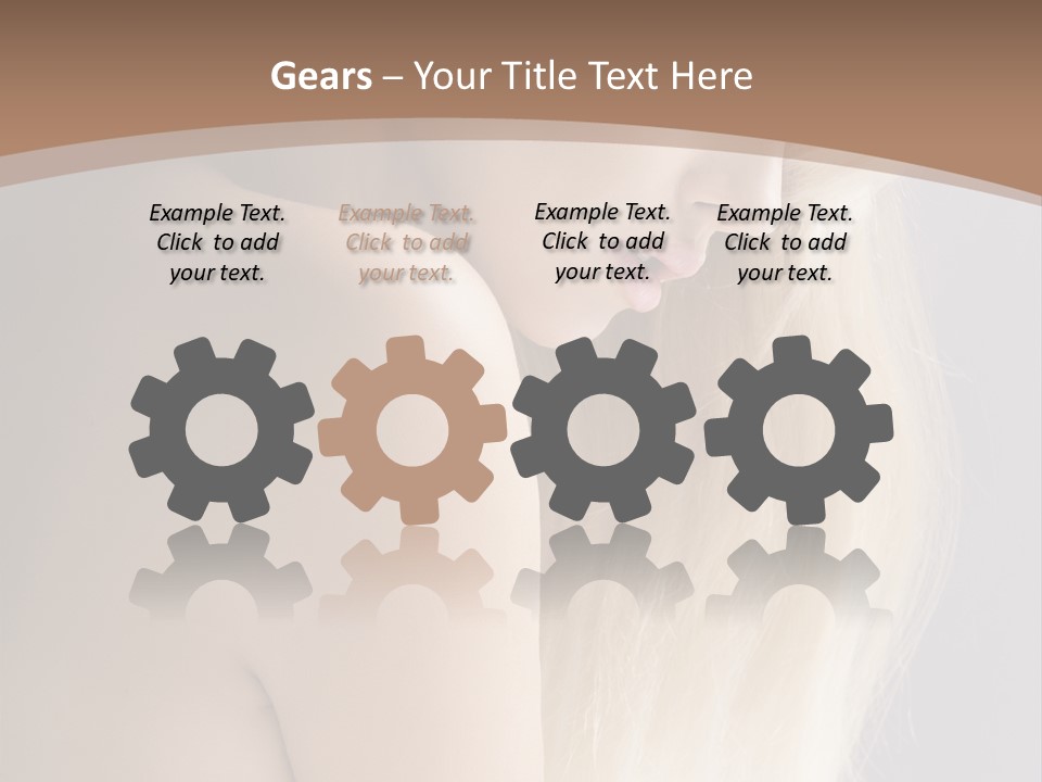 Hair Womanly Girl PowerPoint Template