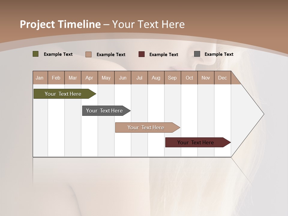 Hair Womanly Girl PowerPoint Template