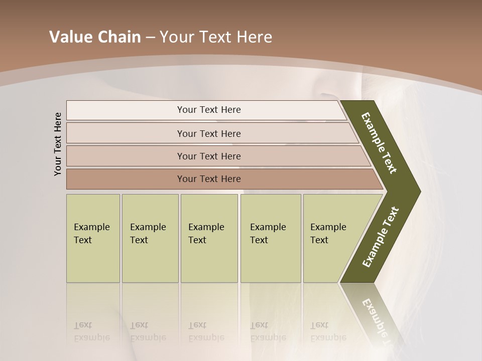 Hair Womanly Girl PowerPoint Template