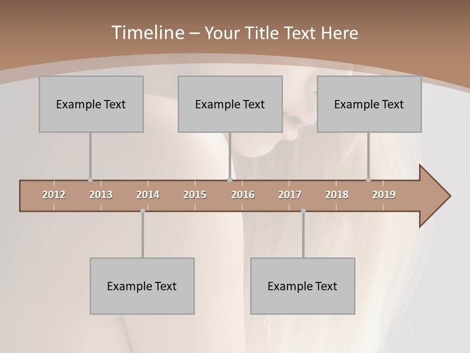 Hair Womanly Girl PowerPoint Template