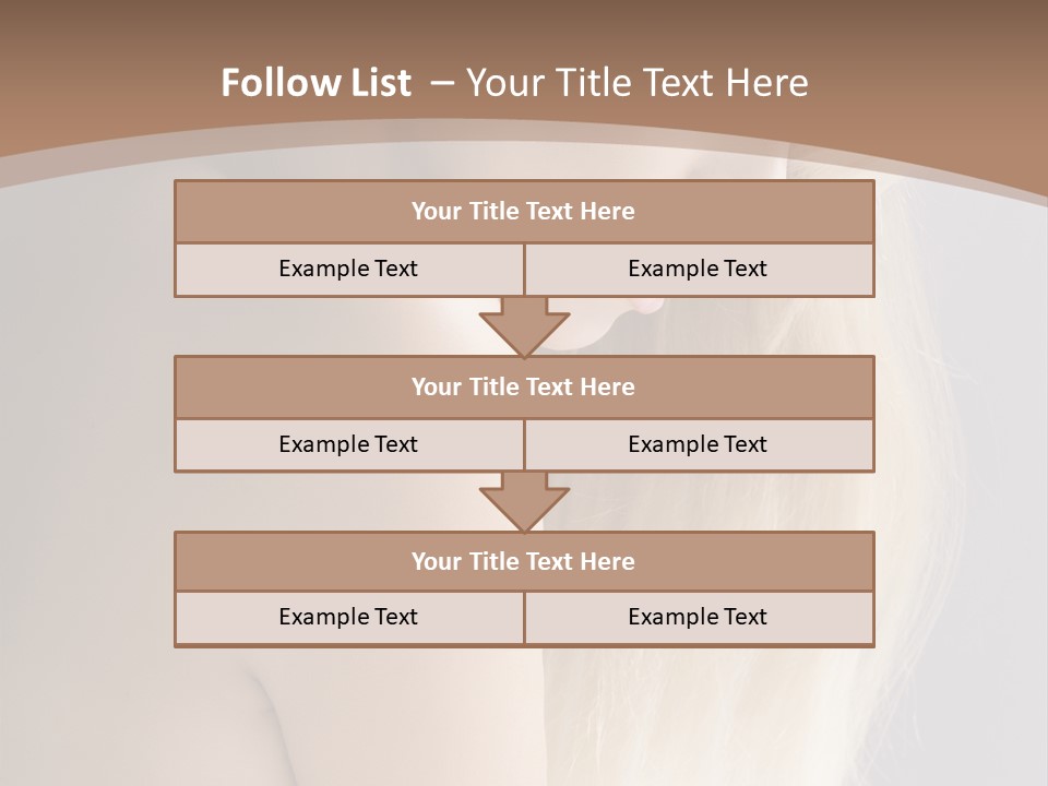 Hair Womanly Girl PowerPoint Template