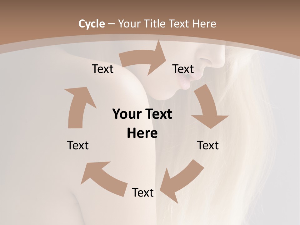 Hair Womanly Girl PowerPoint Template