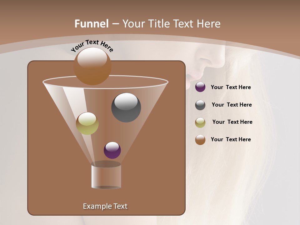 Hair Womanly Girl PowerPoint Template