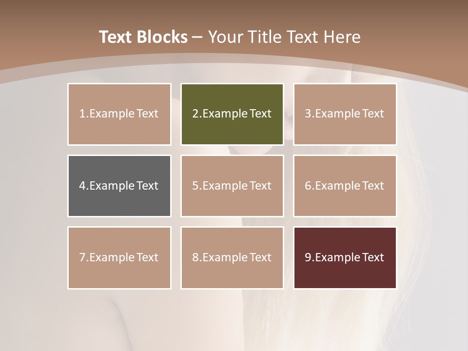 Hair Womanly Girl PowerPoint Template