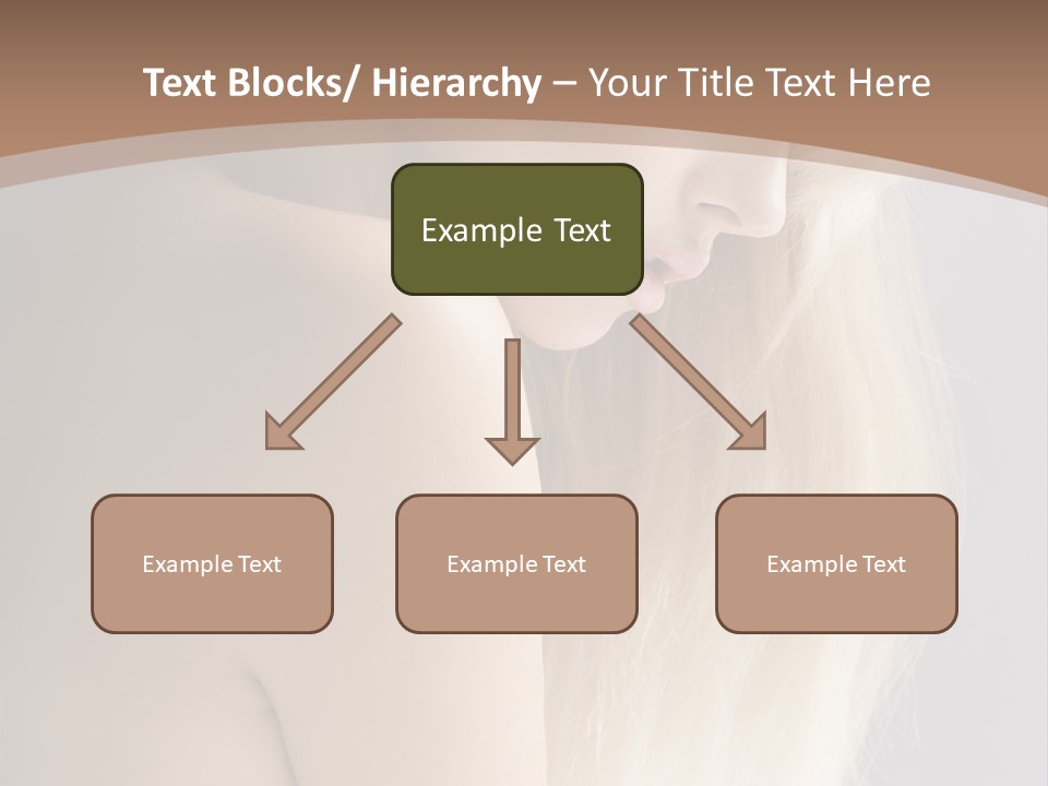 Hair Womanly Girl PowerPoint Template