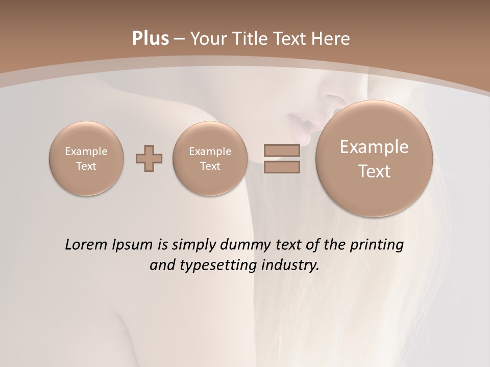 Hair Womanly Girl PowerPoint Template