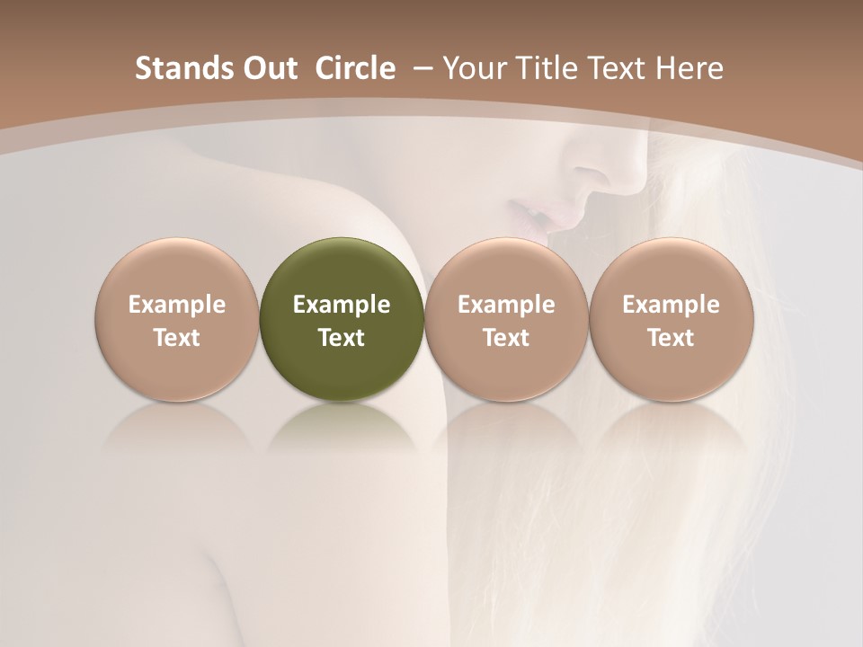 Hair Womanly Girl PowerPoint Template