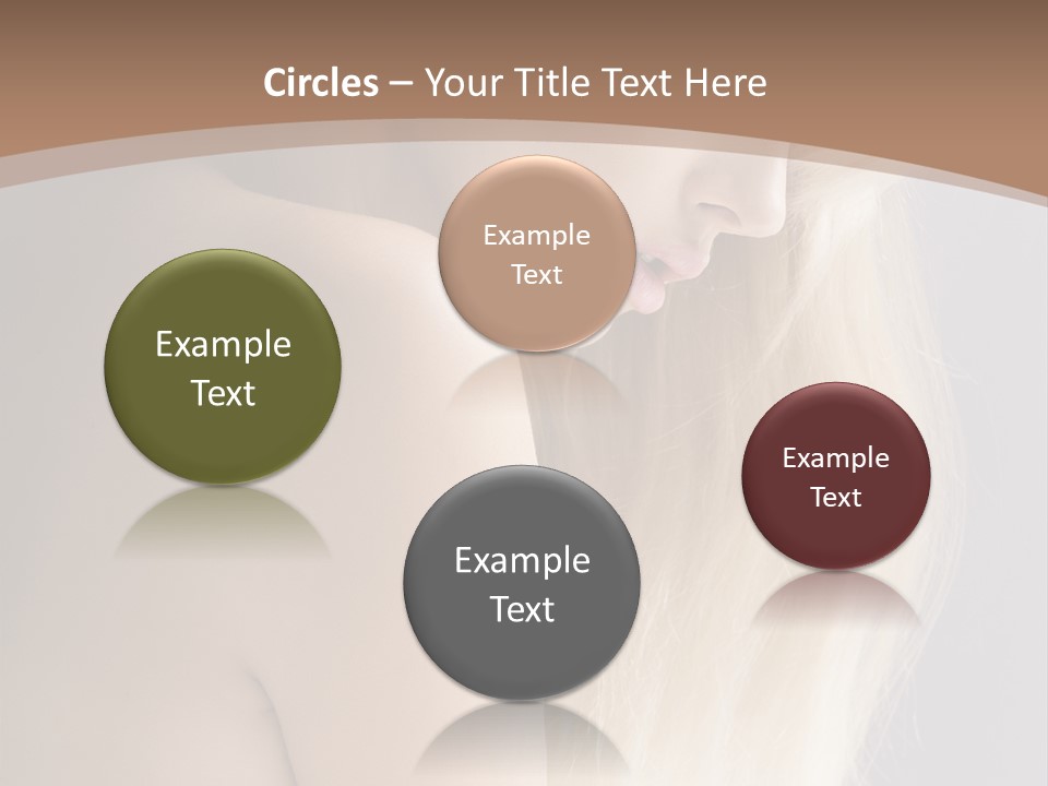 Hair Womanly Girl PowerPoint Template