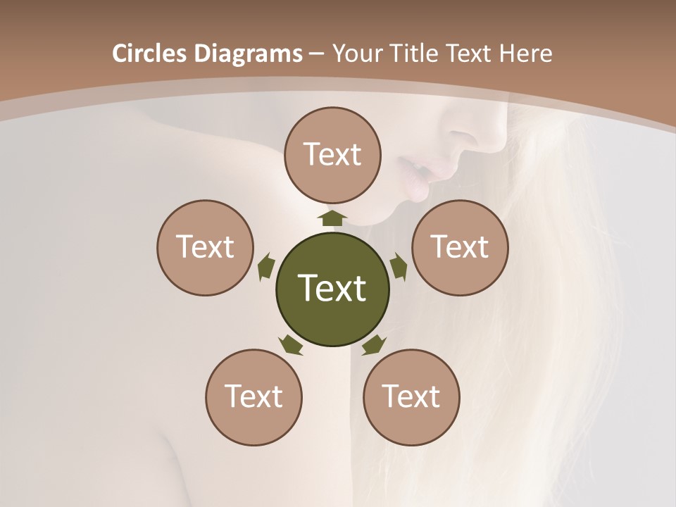 Hair Womanly Girl PowerPoint Template