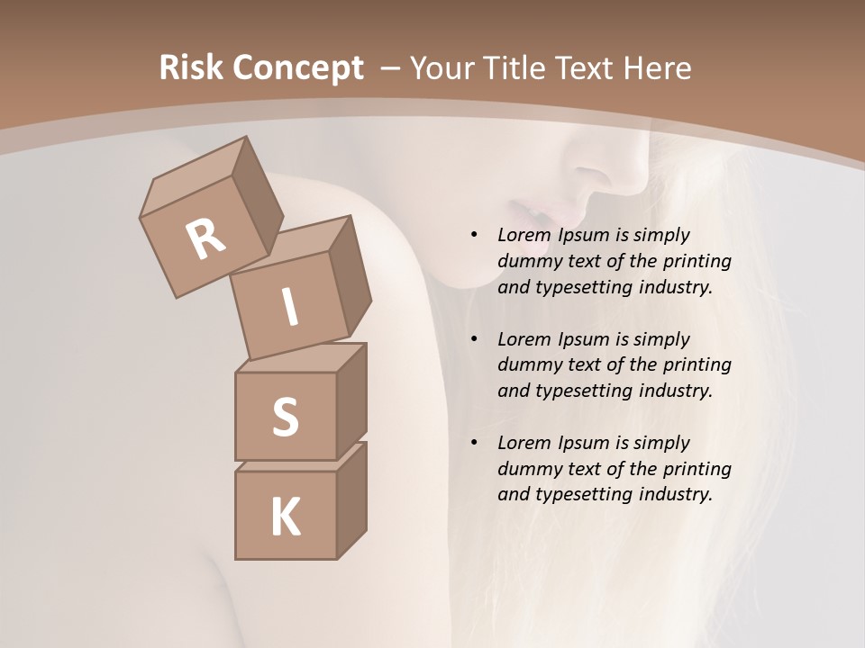 Hair Womanly Girl PowerPoint Template