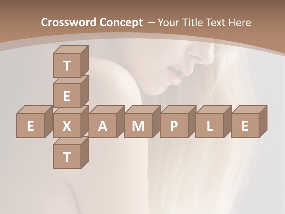 Hair Womanly Girl PowerPoint Template