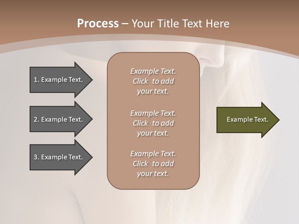 Hair Womanly Girl PowerPoint Template