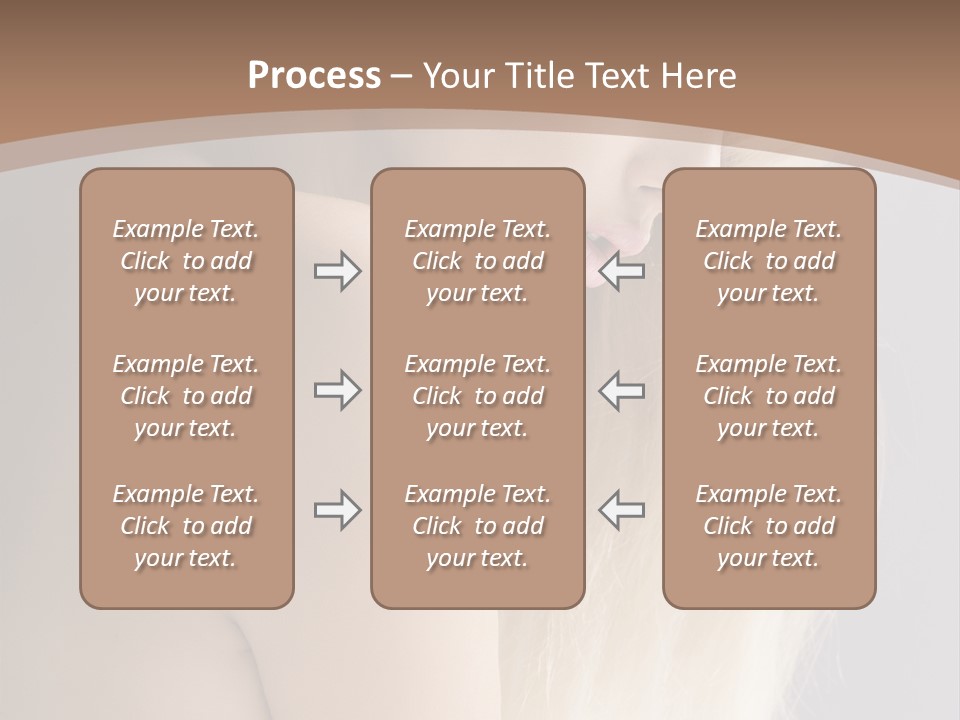 Hair Womanly Girl PowerPoint Template