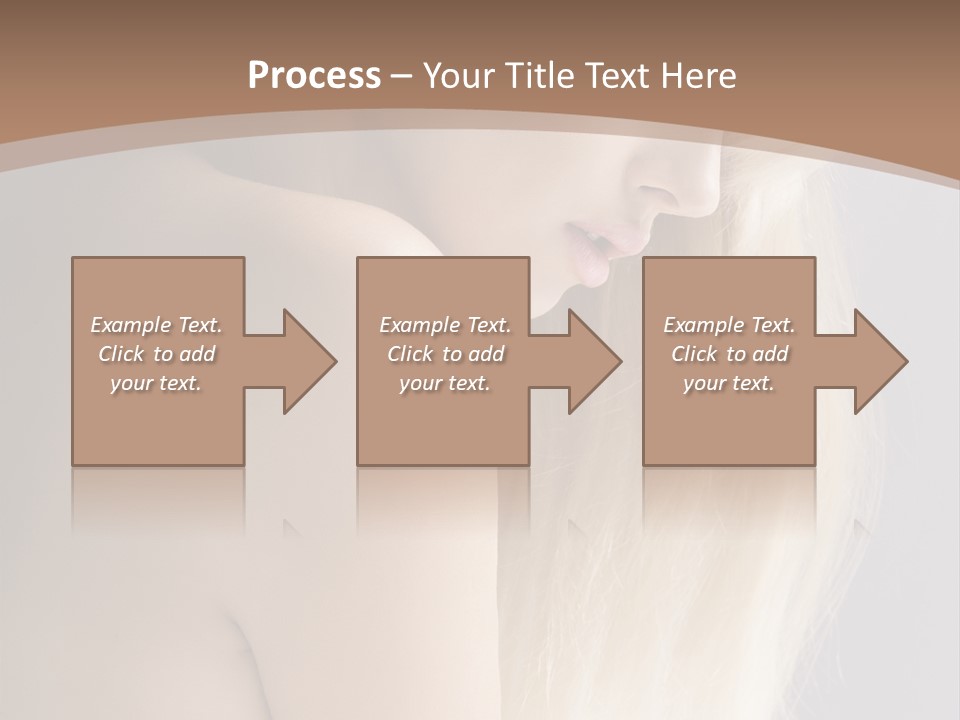 Hair Womanly Girl PowerPoint Template