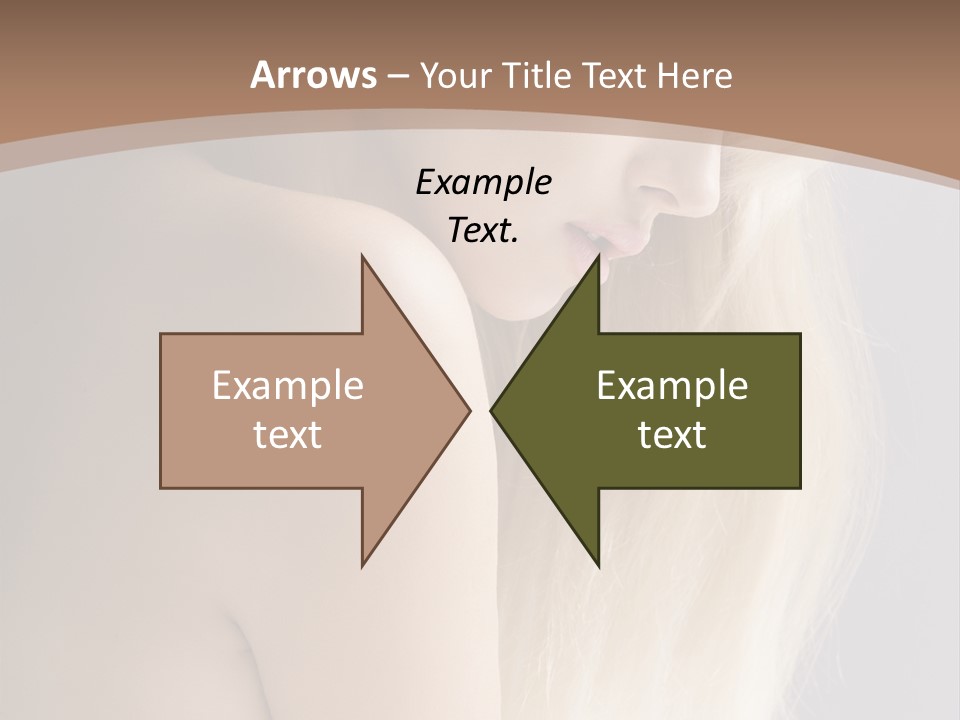 Hair Womanly Girl PowerPoint Template