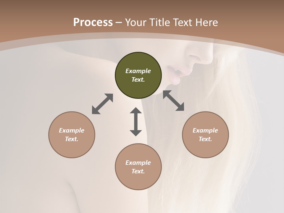 Hair Womanly Girl PowerPoint Template