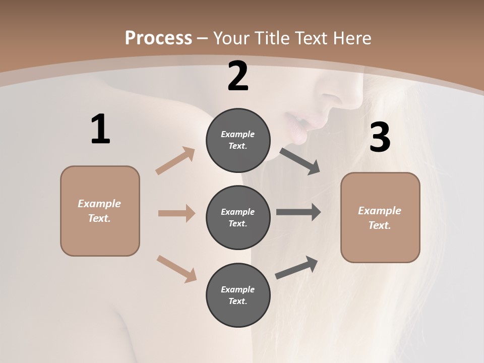 Hair Womanly Girl PowerPoint Template