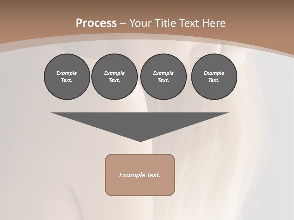 Hair Womanly Girl PowerPoint Template