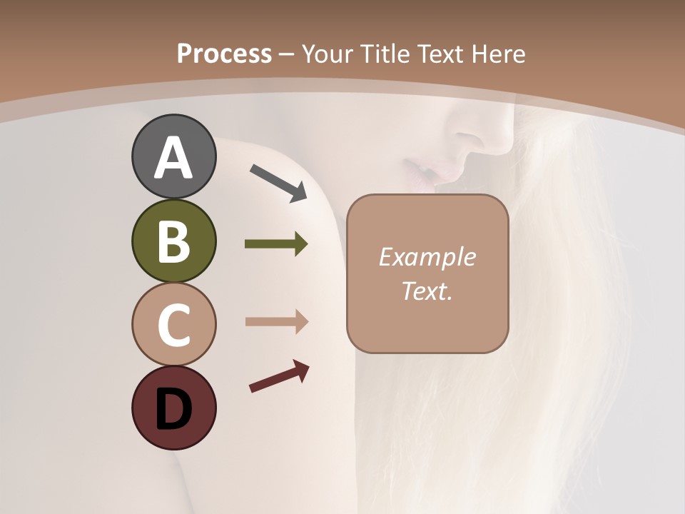 Hair Womanly Girl PowerPoint Template