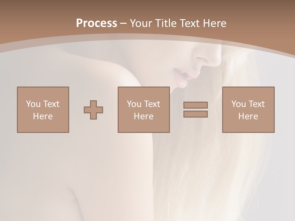 Hair Womanly Girl PowerPoint Template