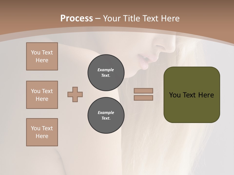 Hair Womanly Girl PowerPoint Template