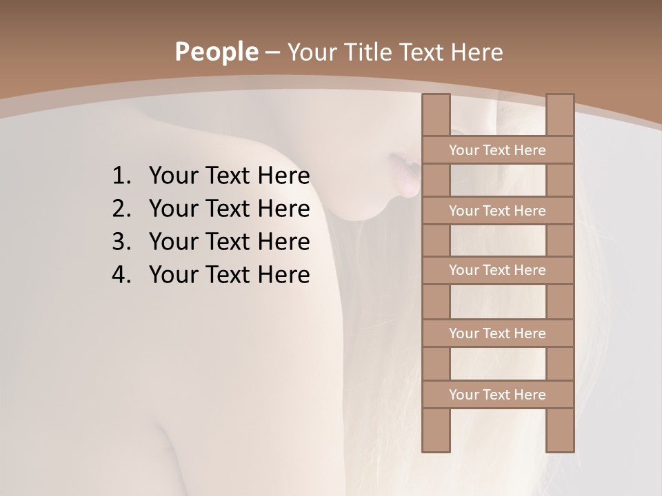 Hair Womanly Girl PowerPoint Template