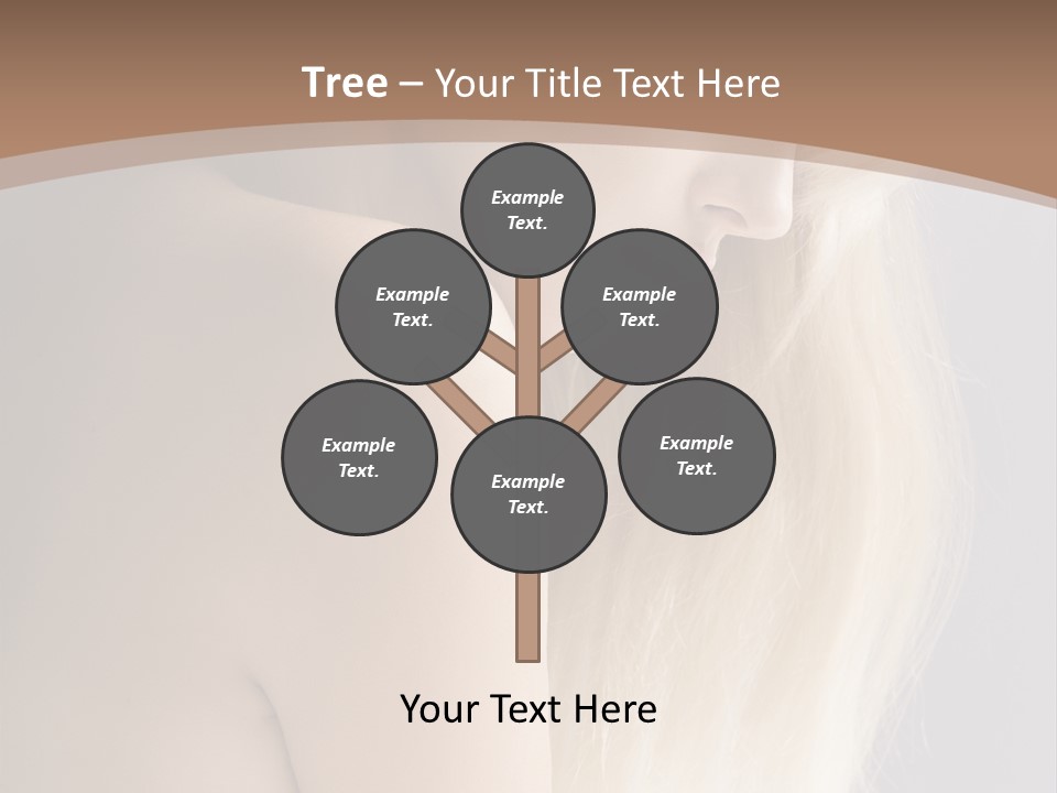Hair Womanly Girl PowerPoint Template