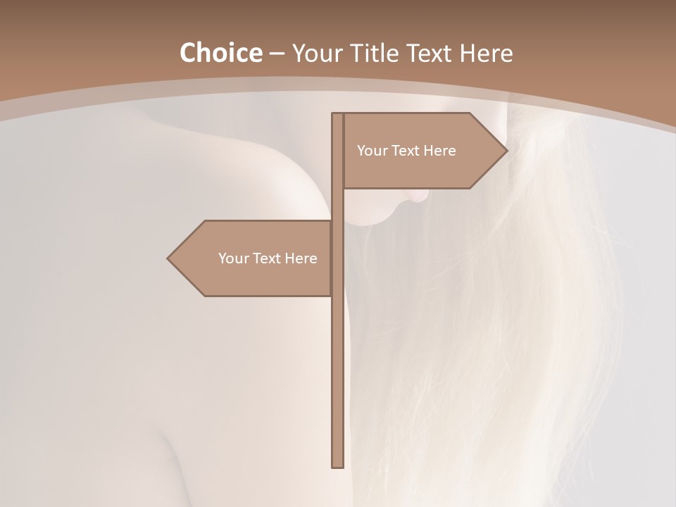 Hair Womanly Girl PowerPoint Template