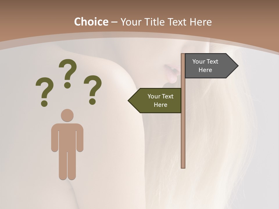 Hair Womanly Girl PowerPoint Template