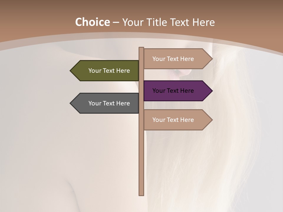 Hair Womanly Girl PowerPoint Template