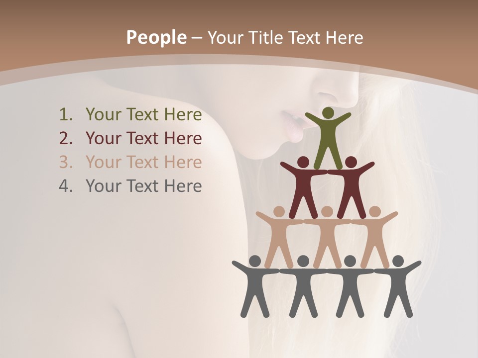 Hair Womanly Girl PowerPoint Template