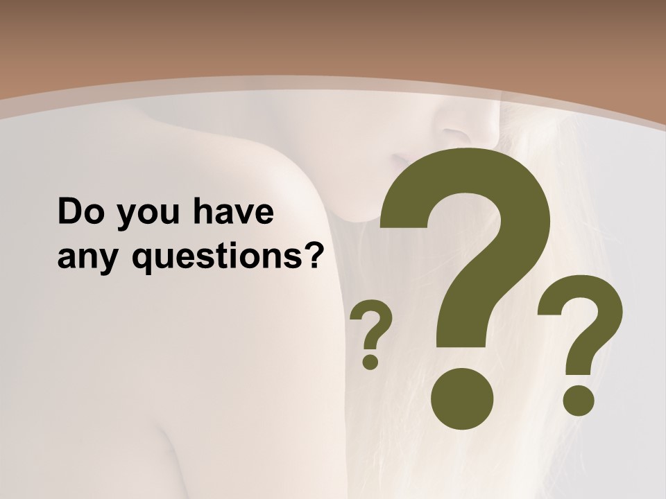 Hair Womanly Girl PowerPoint Template