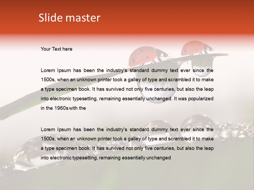 Weather Leaf Water PowerPoint Template