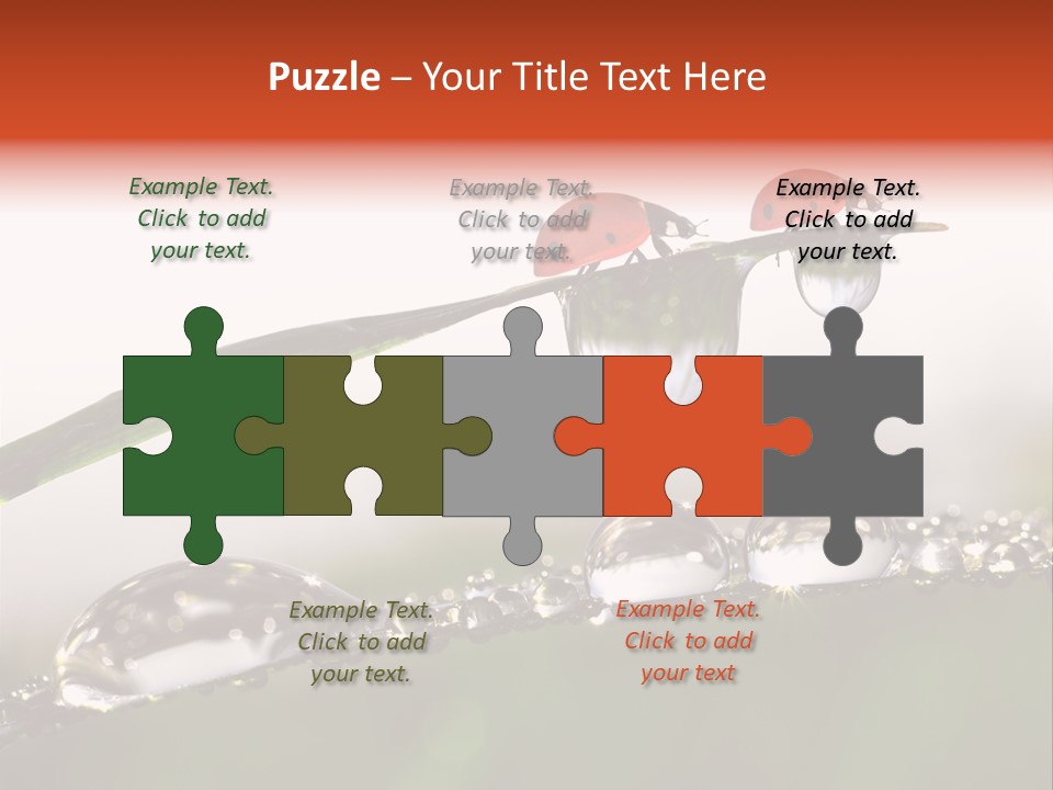 Weather Leaf Water PowerPoint Template