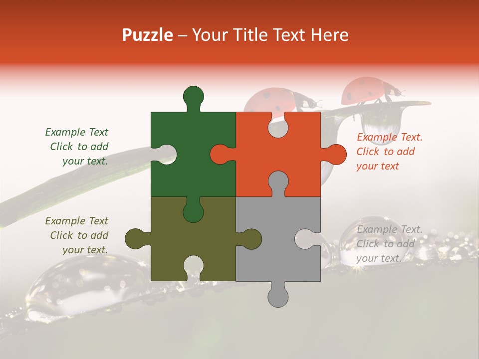 Weather Leaf Water PowerPoint Template