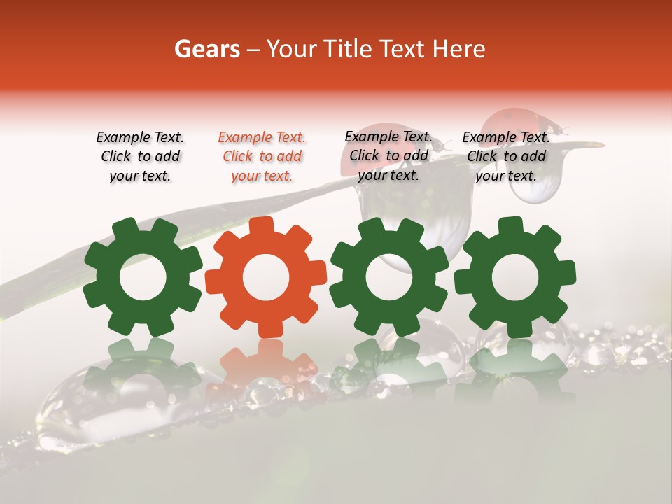 Weather Leaf Water PowerPoint Template