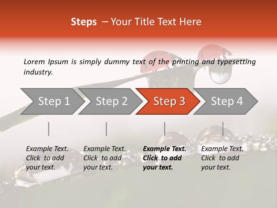 Weather Leaf Water PowerPoint Template