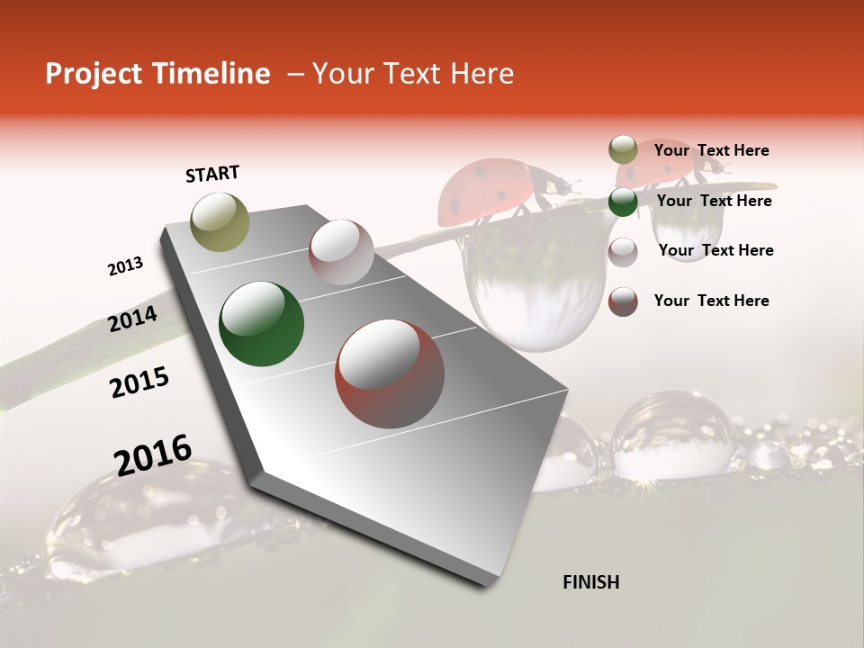 Weather Leaf Water PowerPoint Template