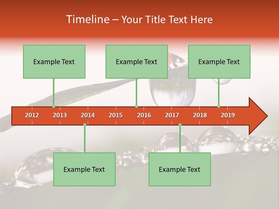Weather Leaf Water PowerPoint Template