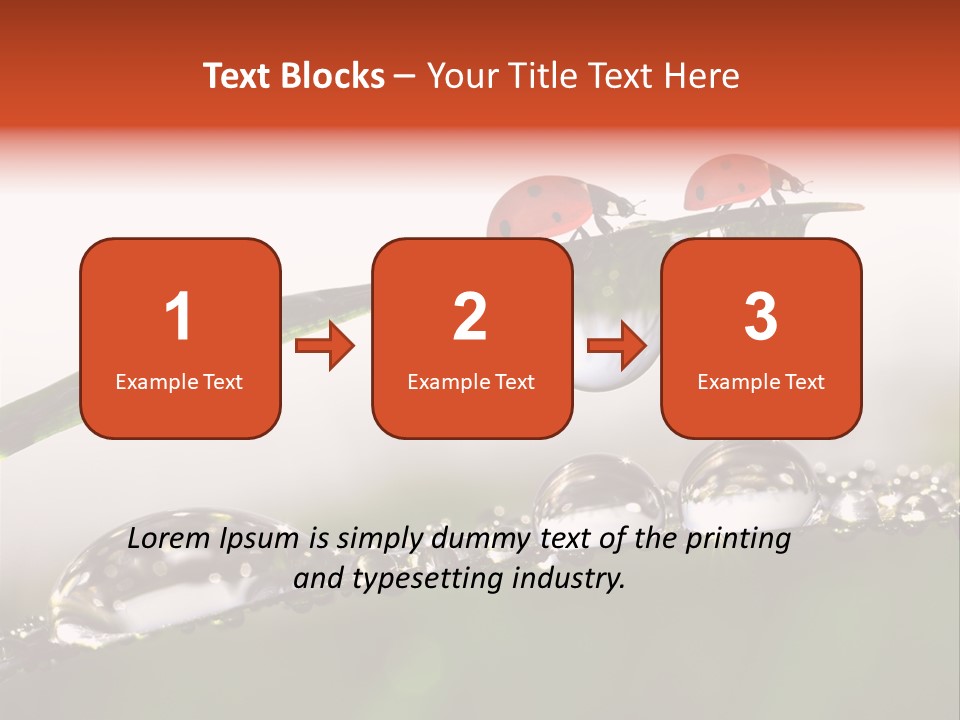 Weather Leaf Water PowerPoint Template