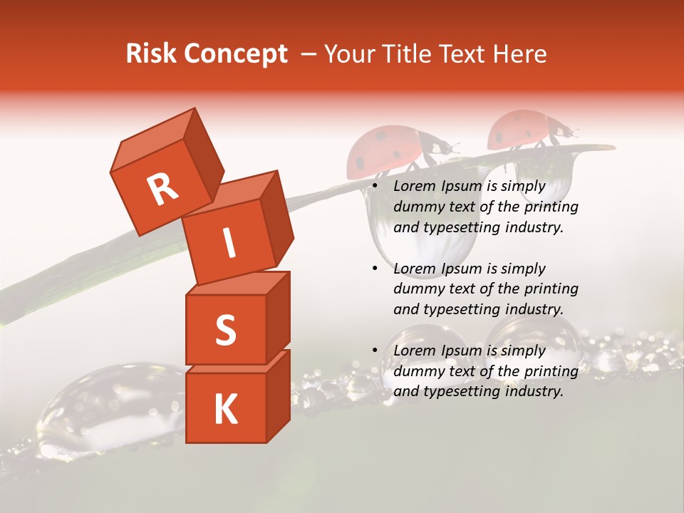 Weather Leaf Water PowerPoint Template