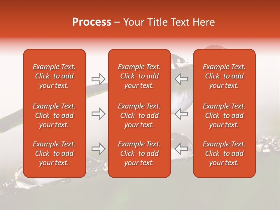 Weather Leaf Water PowerPoint Template