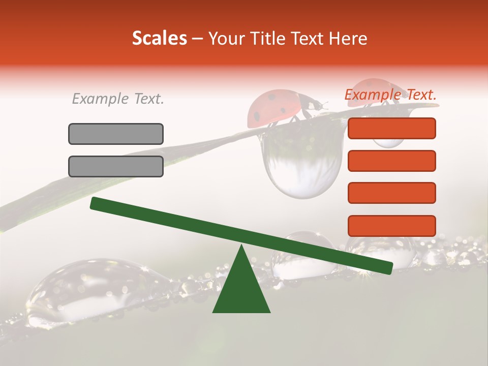 Weather Leaf Water PowerPoint Template
