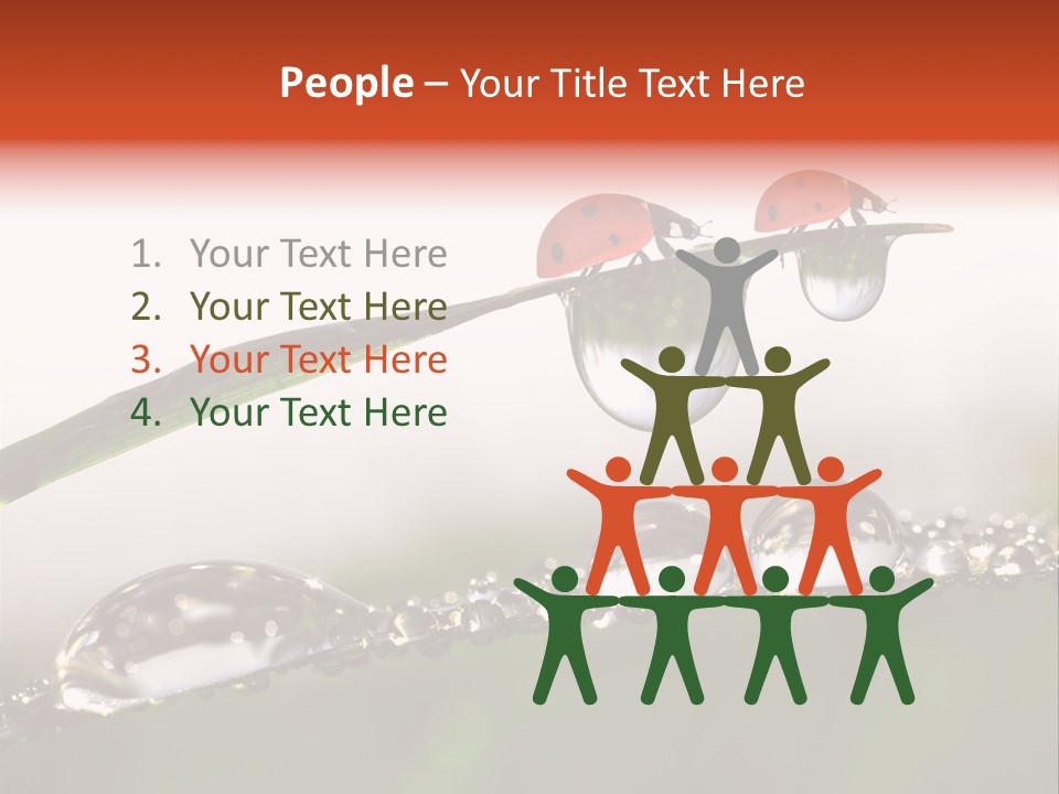 Weather Leaf Water PowerPoint Template