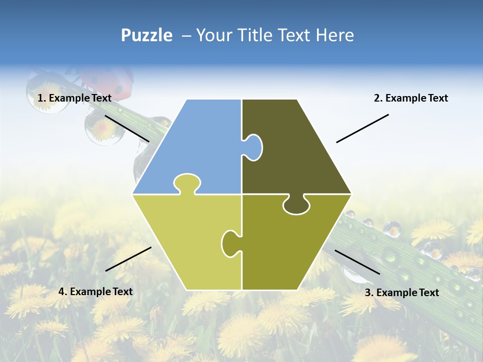 Insect Tranquil Drop PowerPoint Template