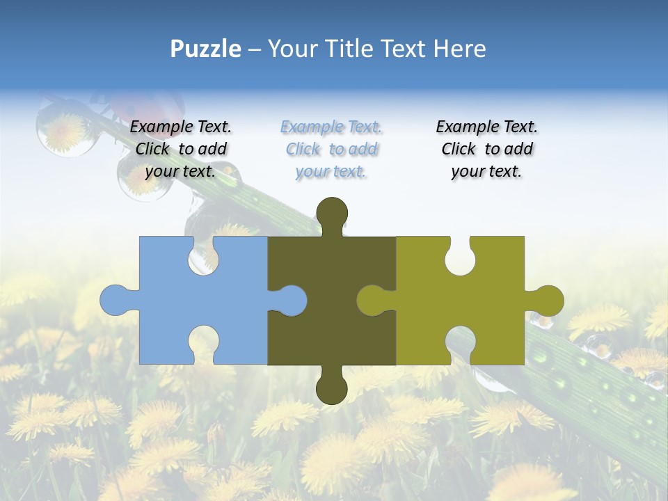 Insect Tranquil Drop PowerPoint Template